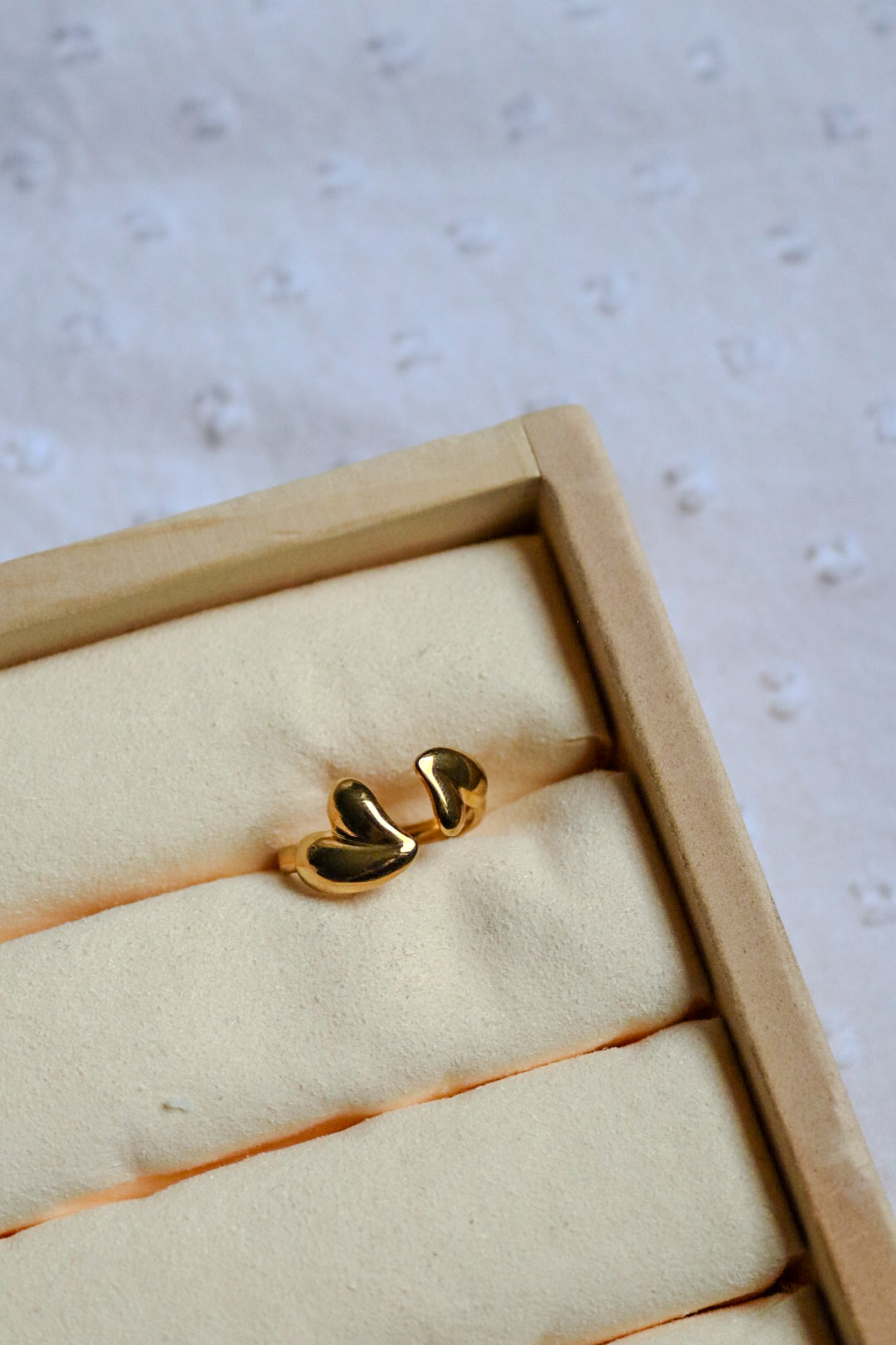 Ring dubbel hart