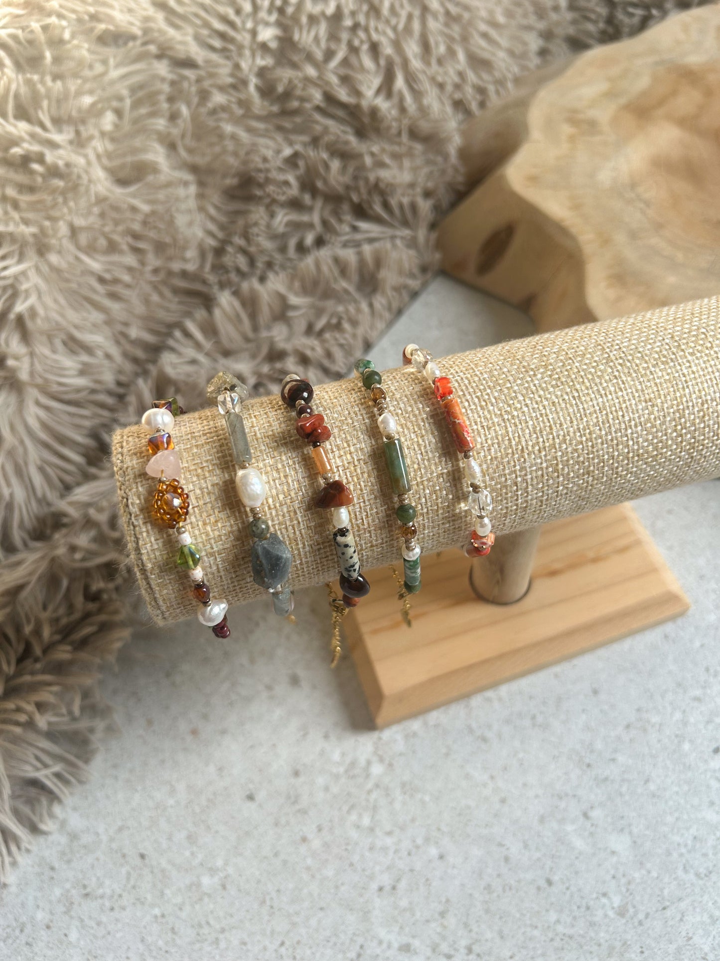 Armband kristal rood