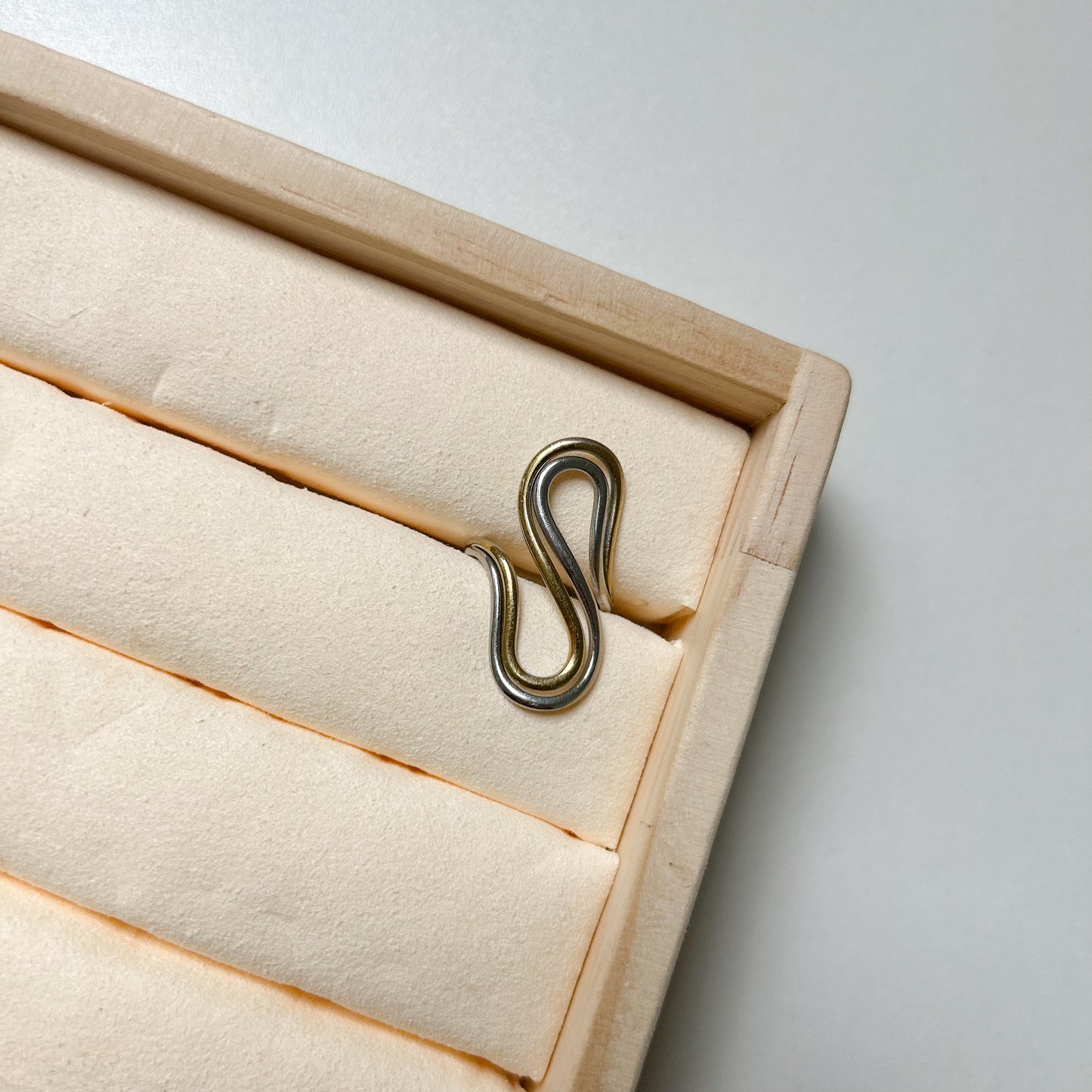 Ring verstelbaar tweekleurig