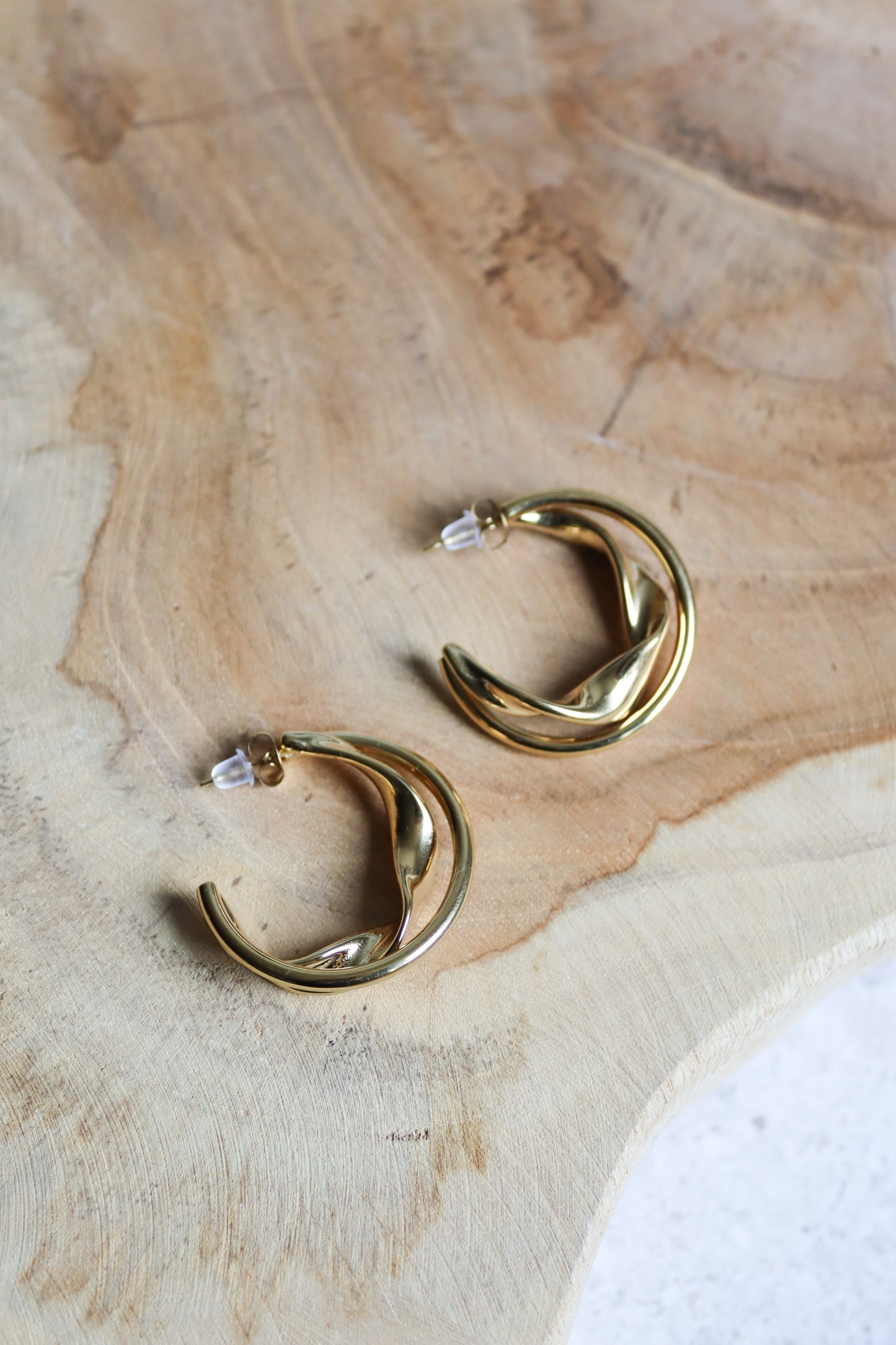 Oorbellen dubbele ring - Limited edition
