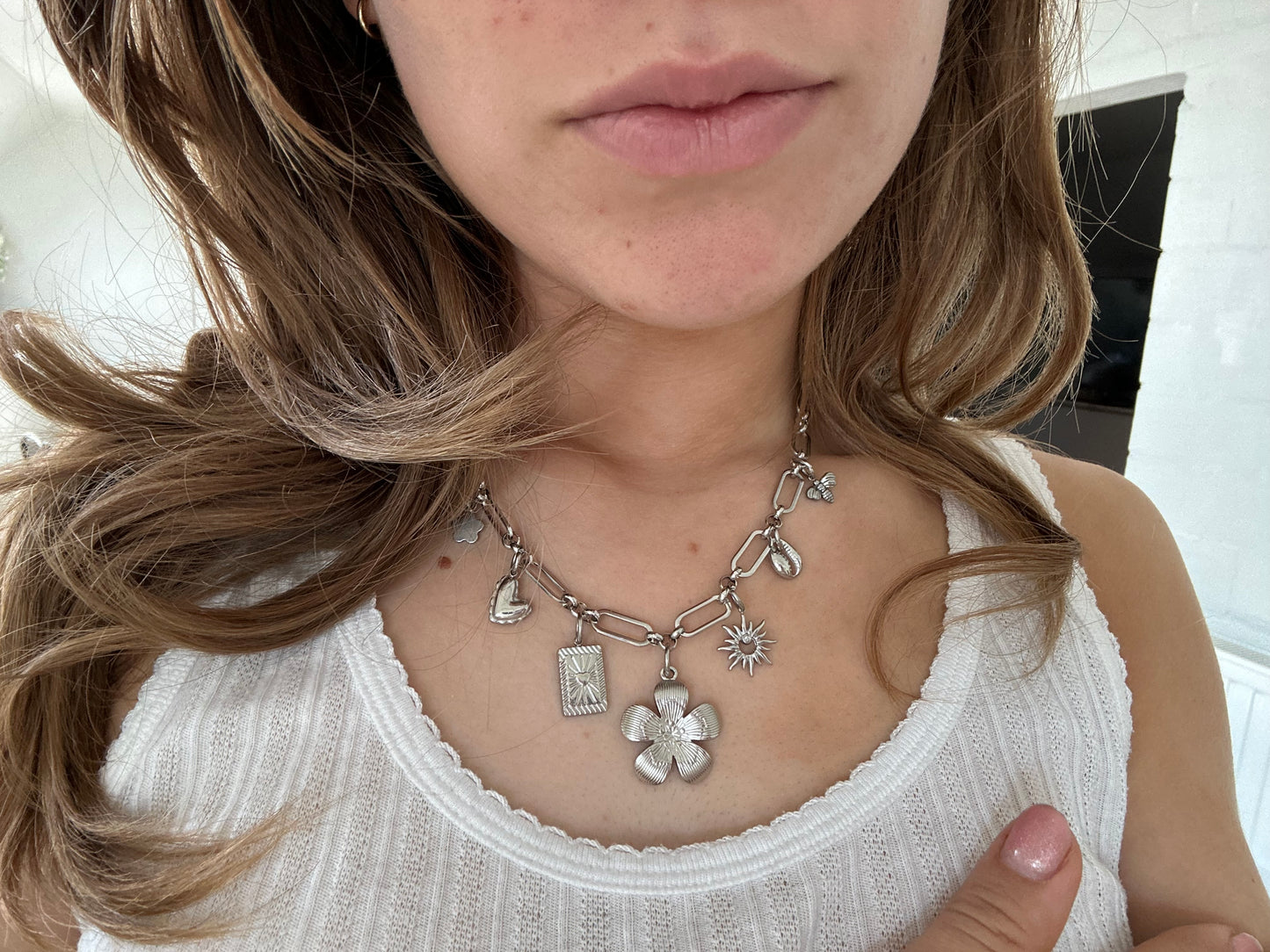 One of a kind Bedelketting zilver