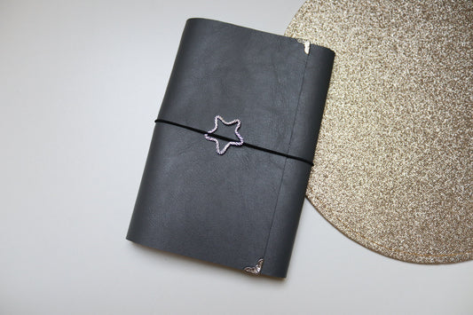 Journal grijs zilver ster
