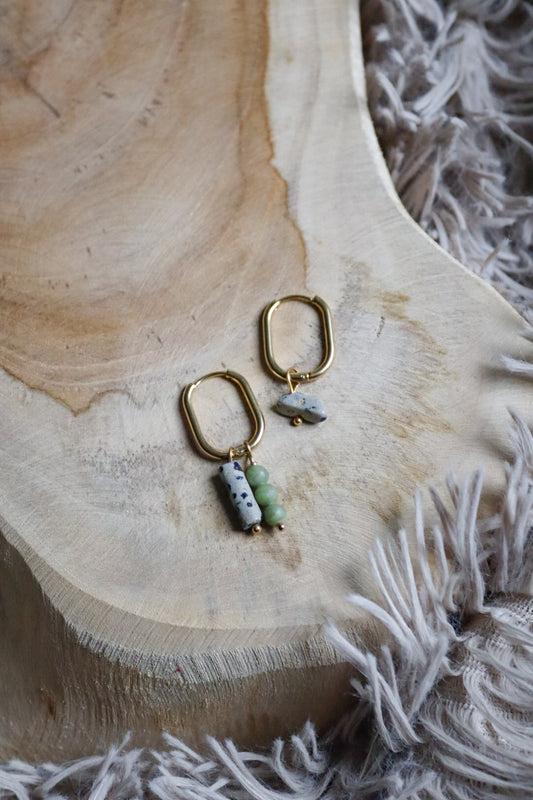 Oorbellen groen dalmatiërs