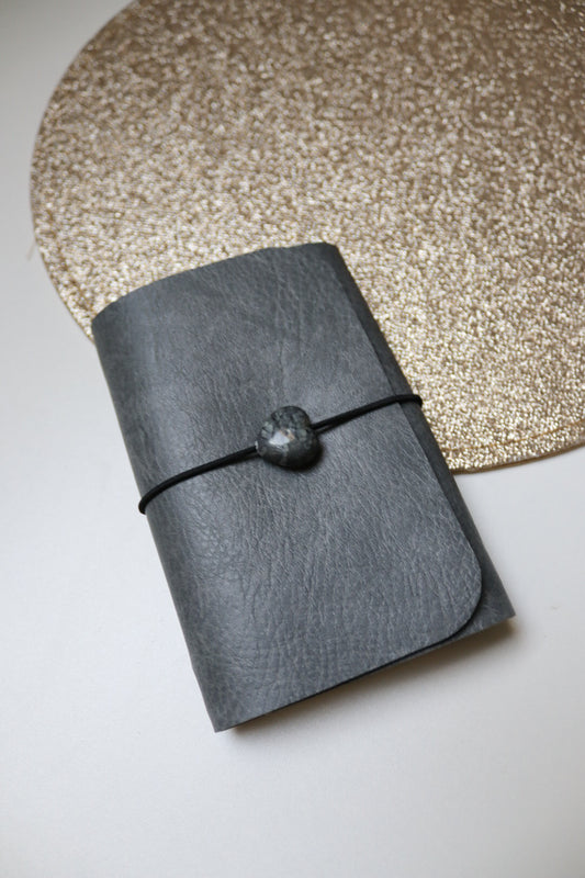 Mini journal zilver hart