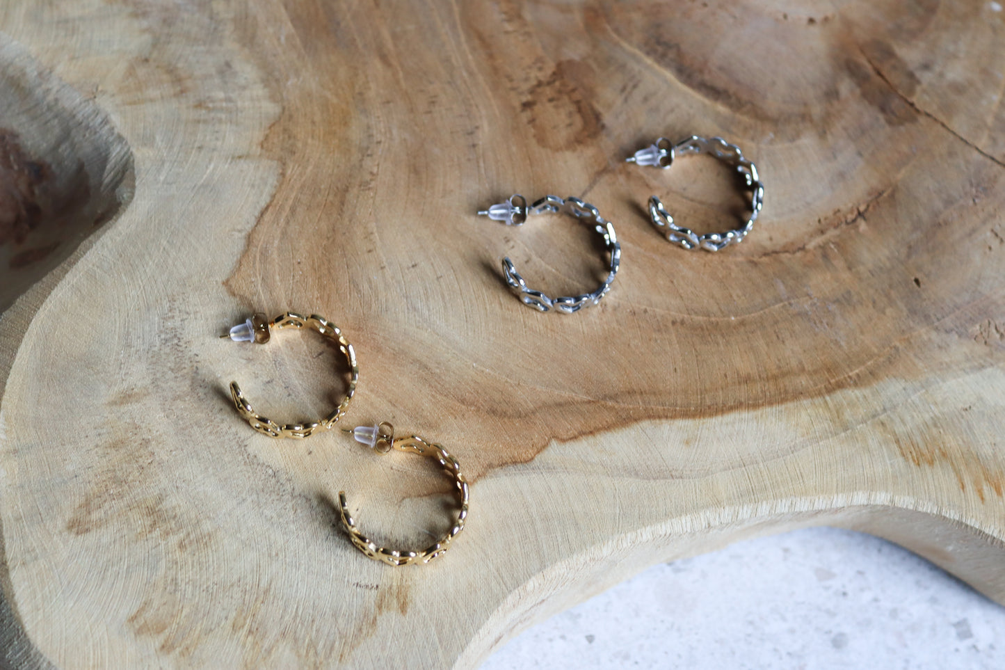Oorbellen hart hoops - Limited edition