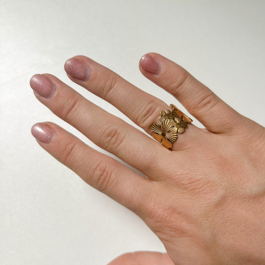 Ring verstelbaar flower