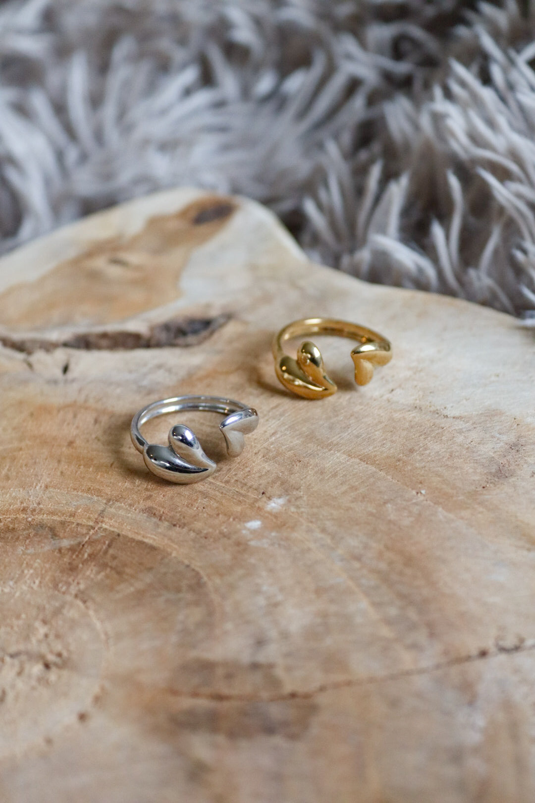 Ring dubbel hart