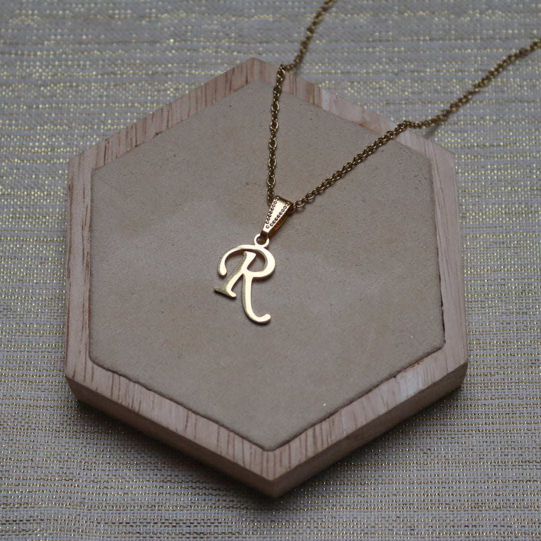 Ketting initiaal - goud