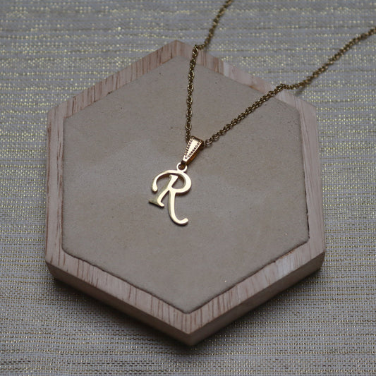 Ketting initiaal - goud