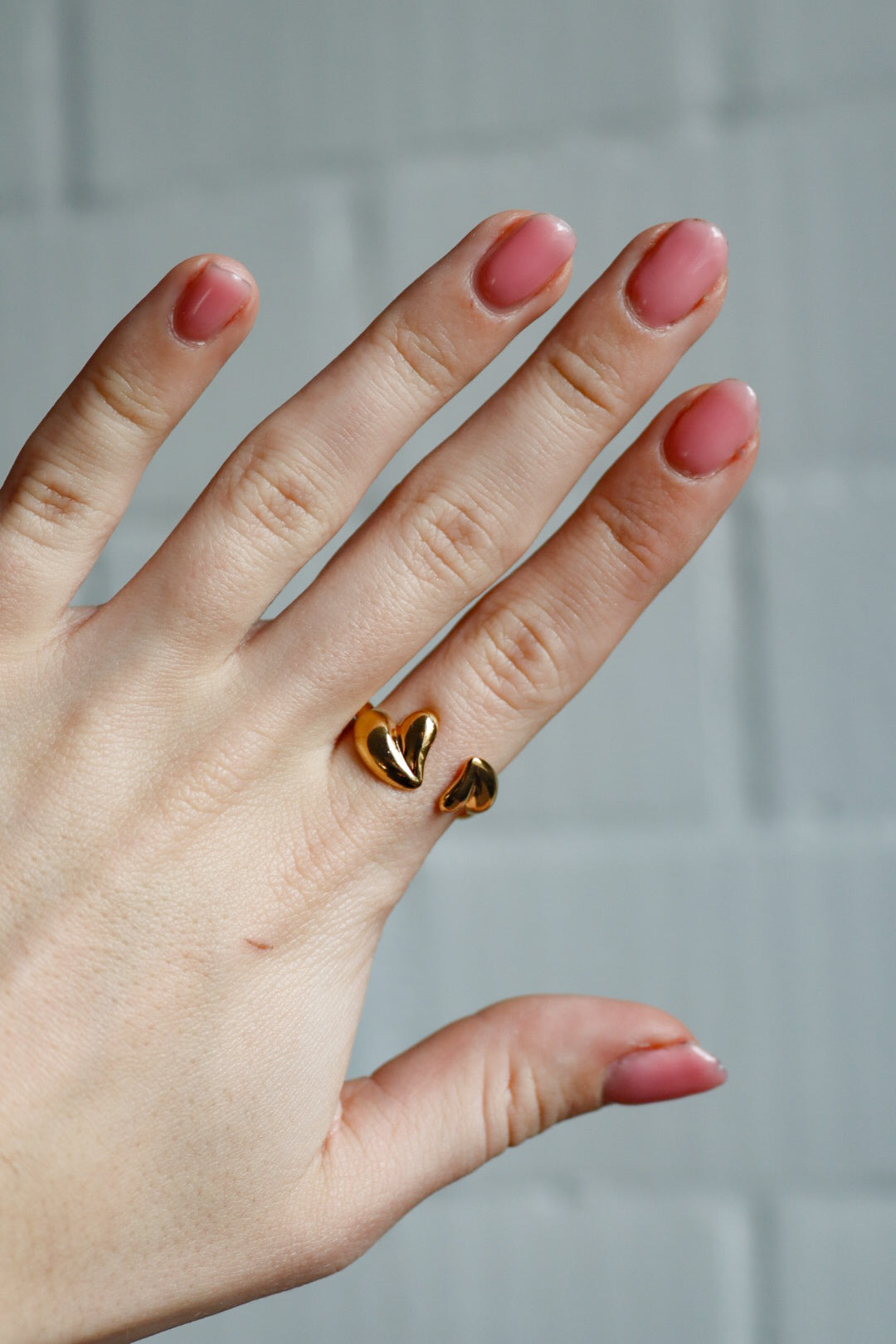 Ring dubbel hart