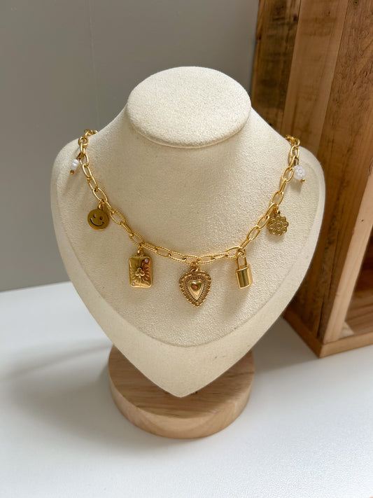 One of a kind Bedelketting goud