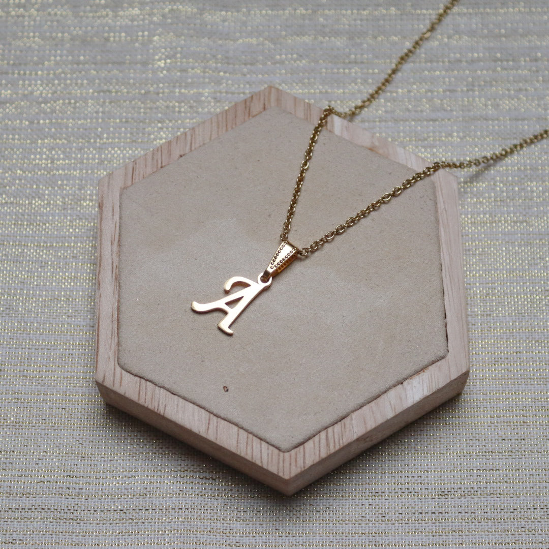 Ketting initiaal - goud