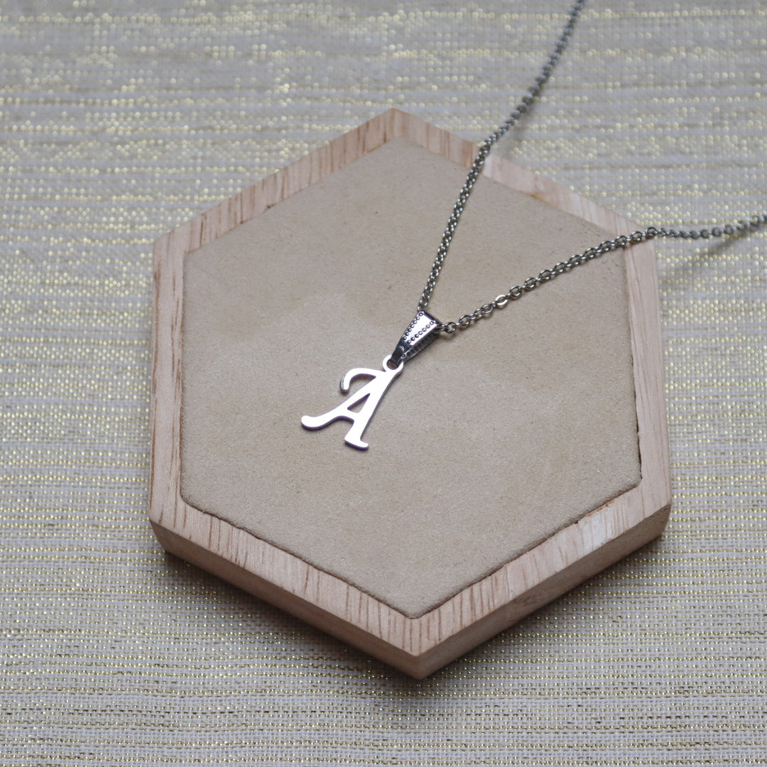 Ketting initiaal - zilver