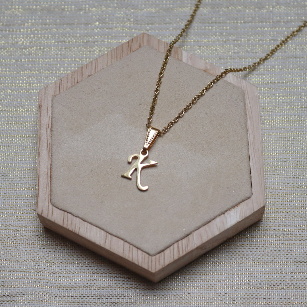 Ketting initiaal - goud