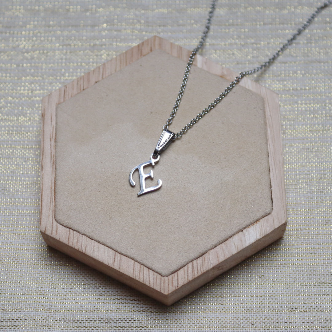 Ketting initiaal - zilver