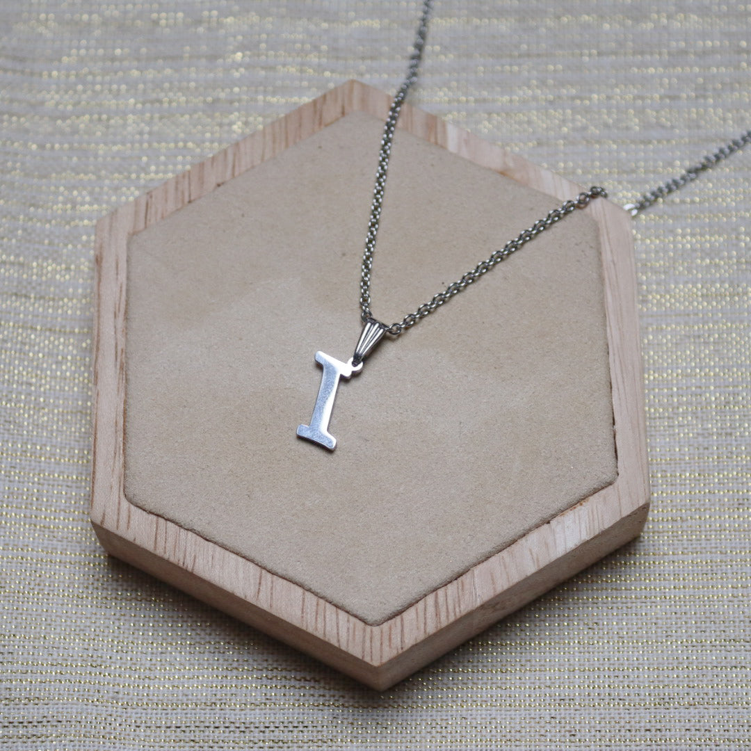 Ketting initiaal - zilver