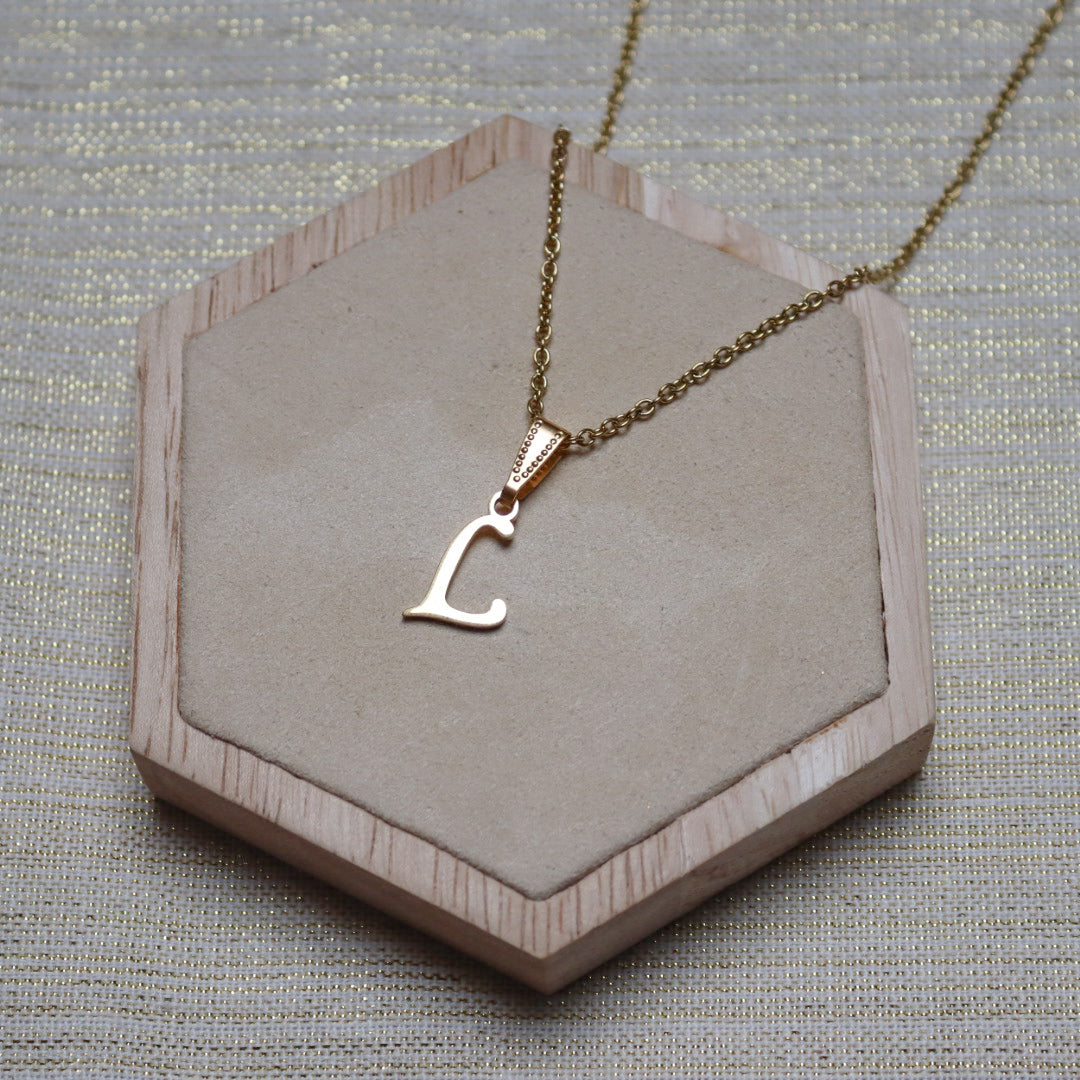 Ketting initiaal - goud