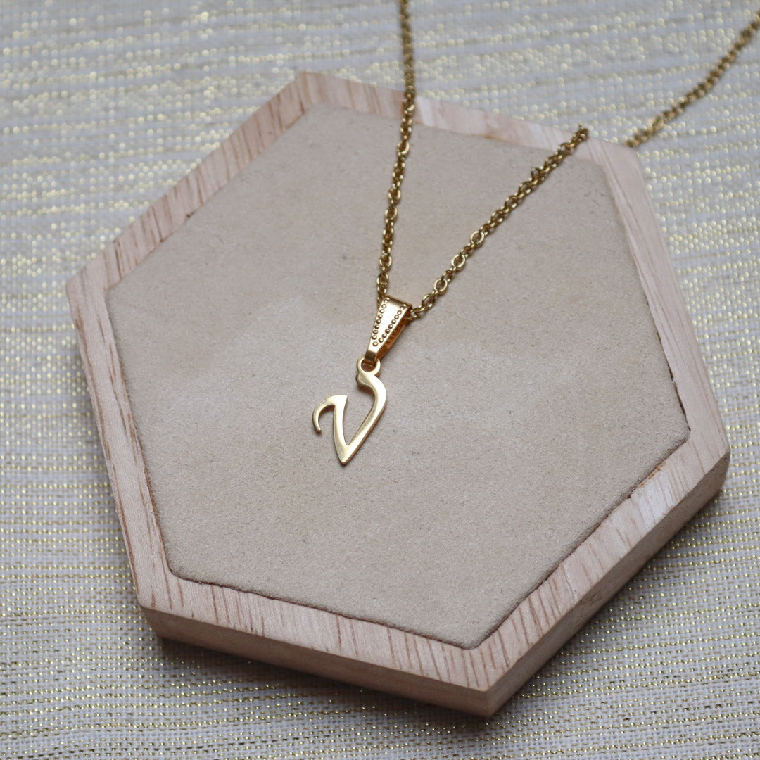 Ketting initiaal - goud