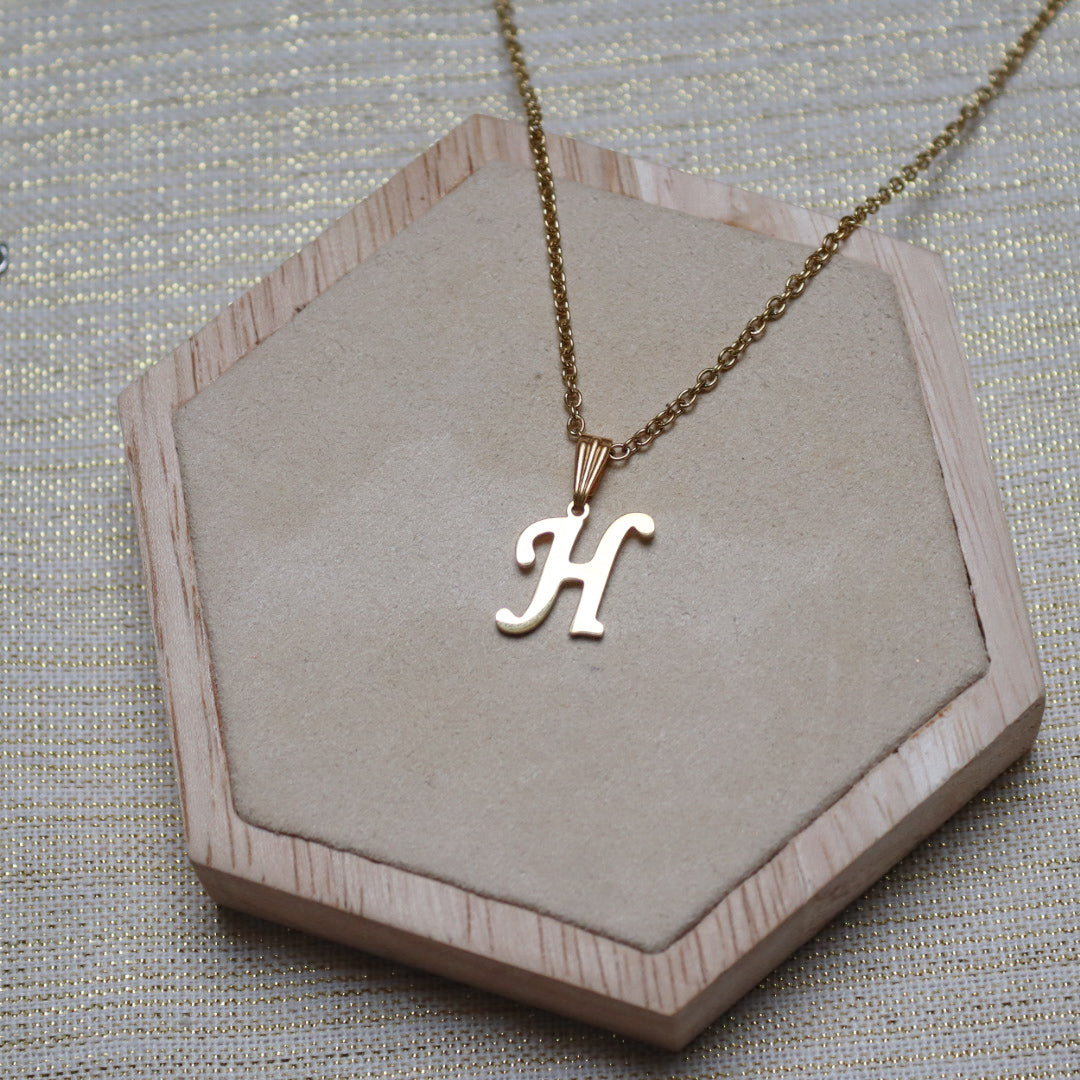 Ketting initiaal - goud
