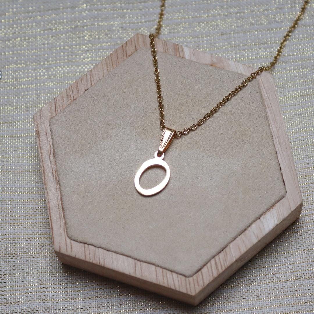 Ketting initiaal - goud