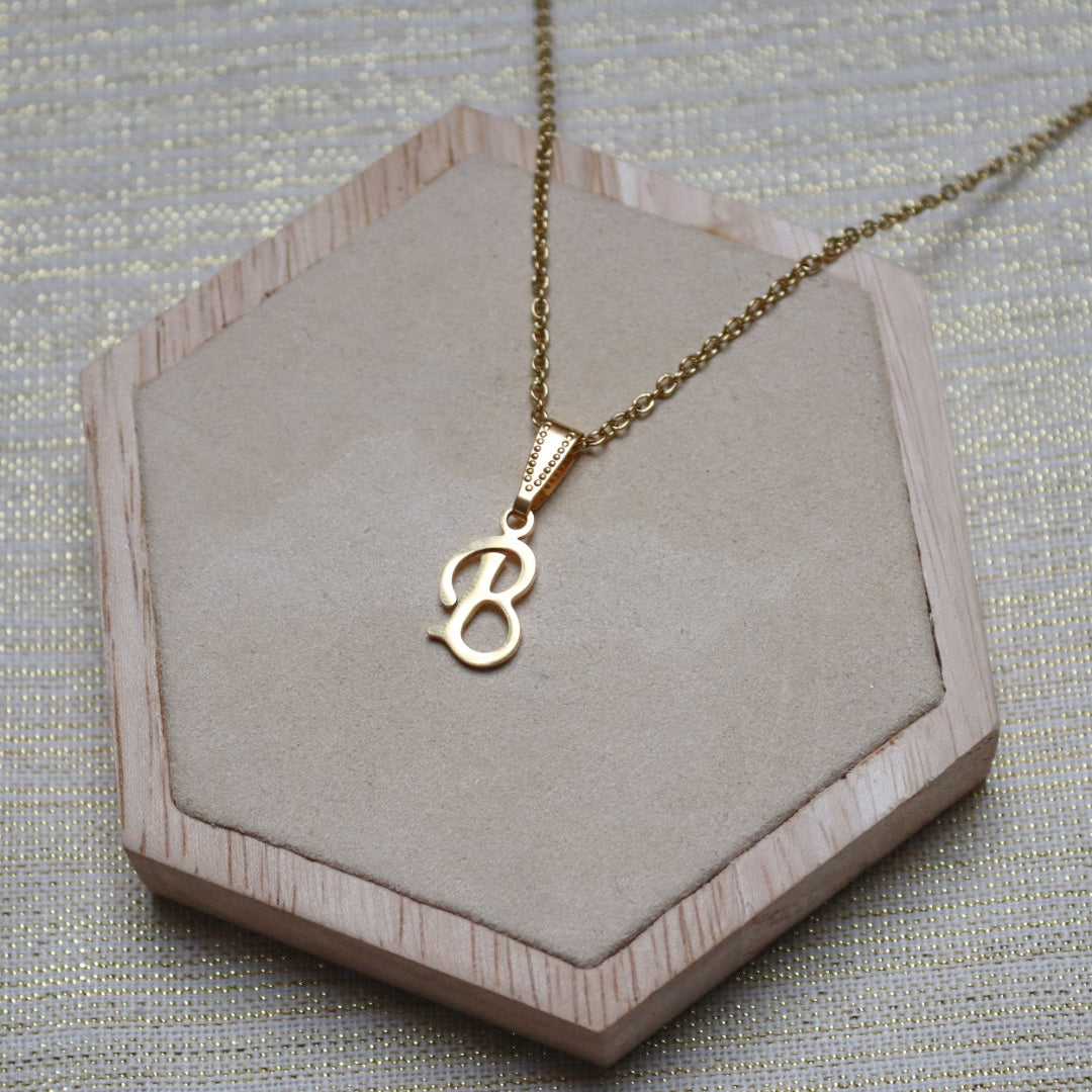 Ketting initiaal - goud