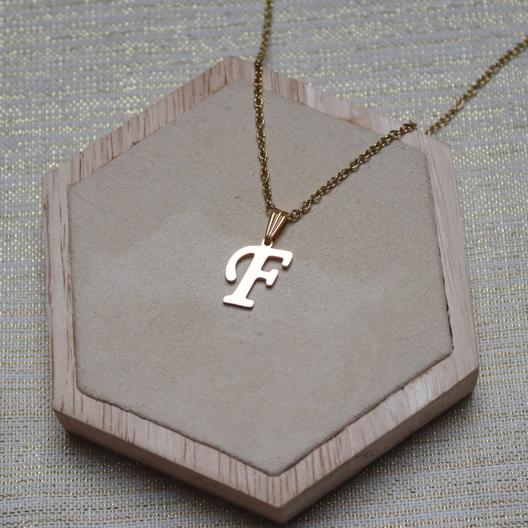 Ketting initiaal - goud