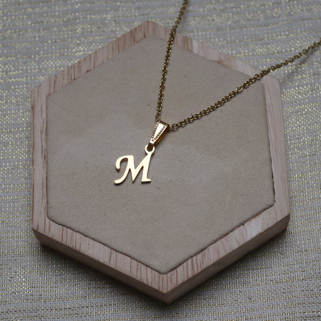 Ketting initiaal - goud