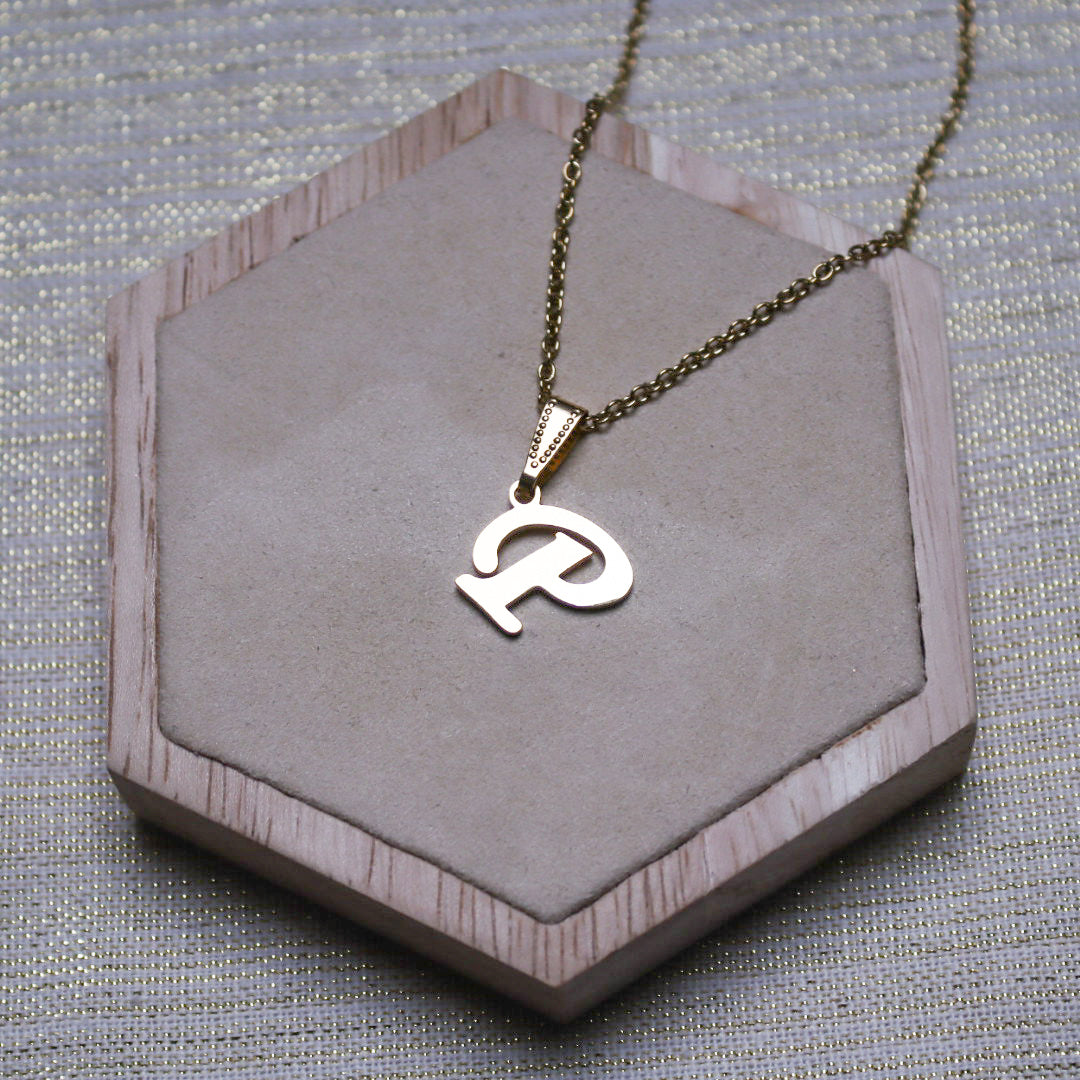 Ketting initiaal - goud