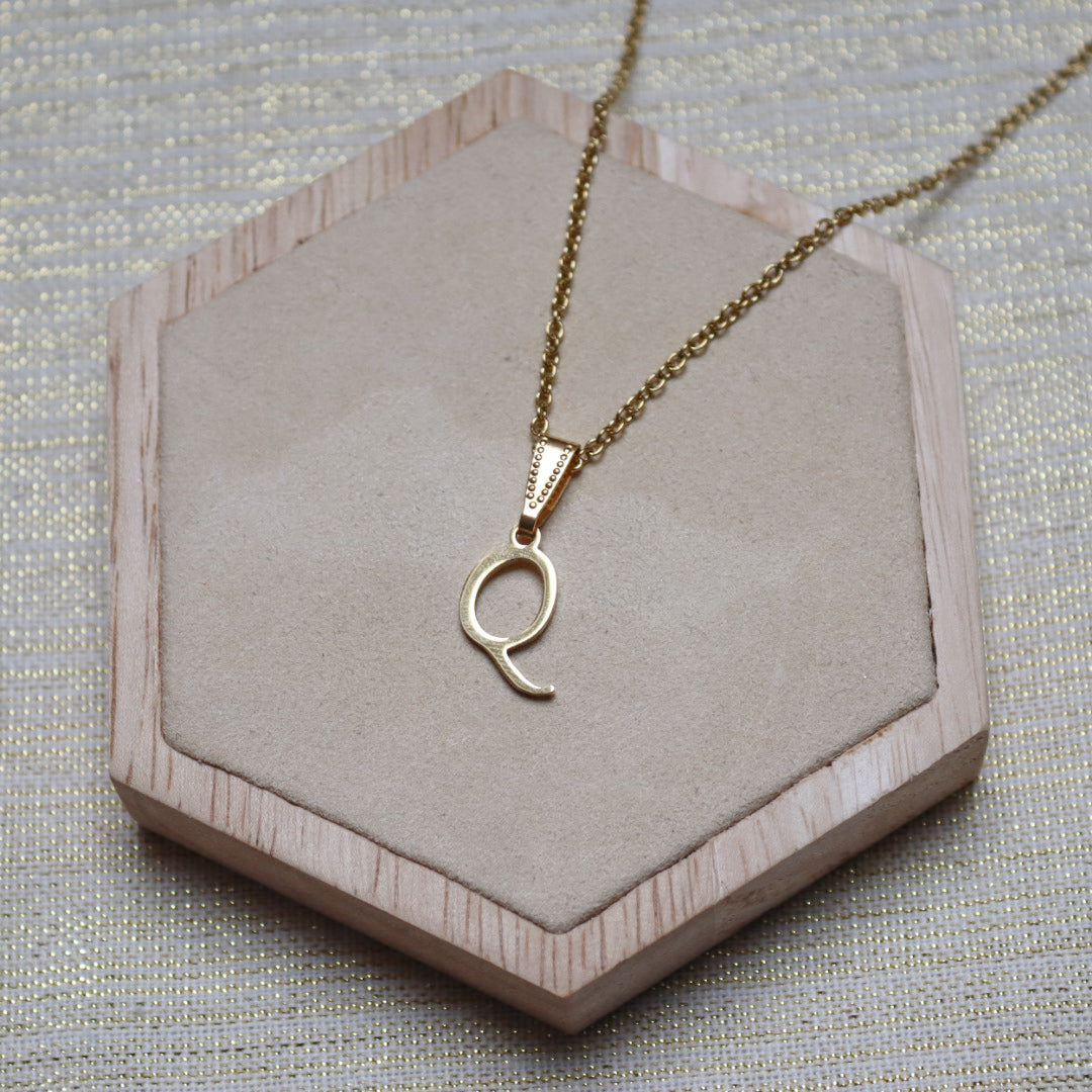 Ketting initiaal - goud