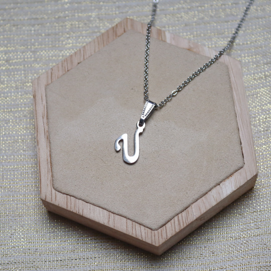 Ketting initiaal - zilver