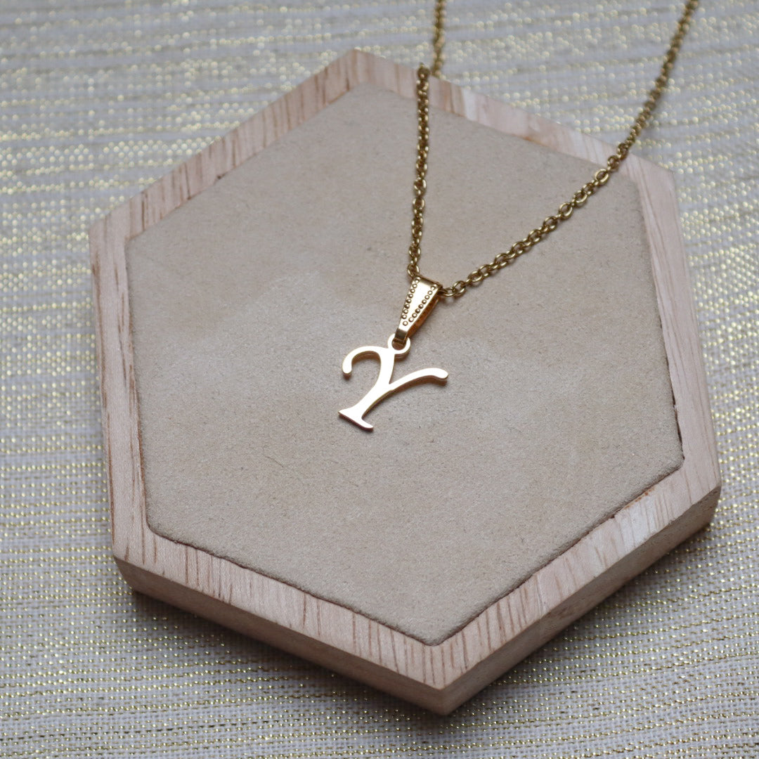 Ketting initiaal - goud