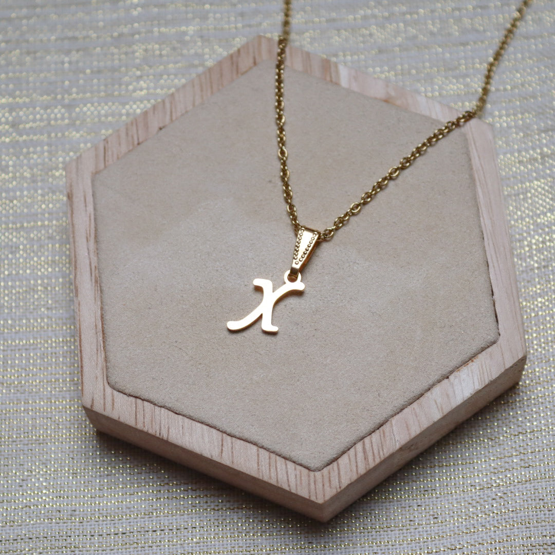 Ketting initiaal - goud
