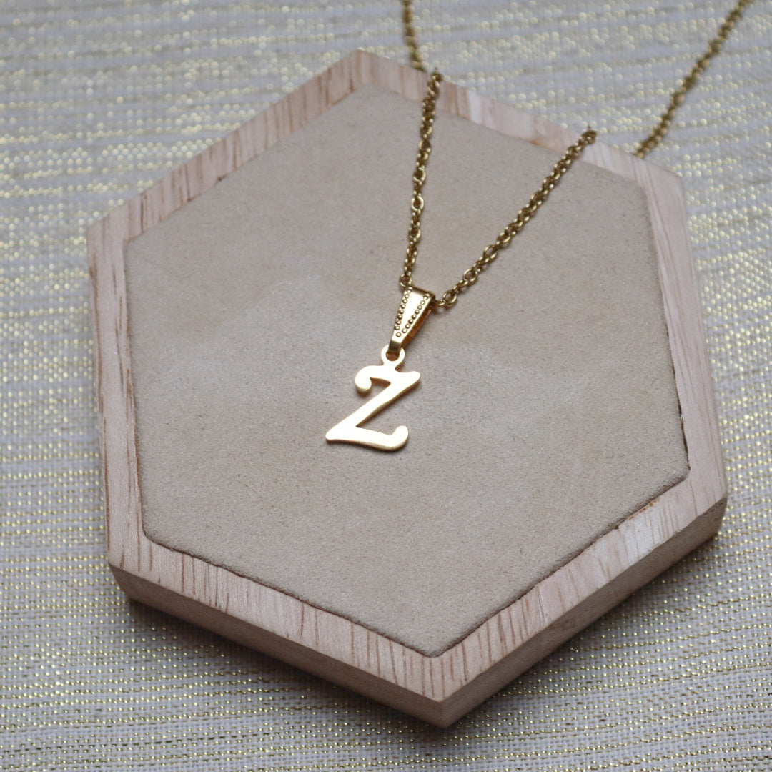 Ketting initiaal - goud